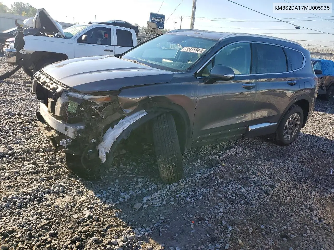 HYUNDAI SANTA FE 2021, VIN KM8S2DA17MU005935