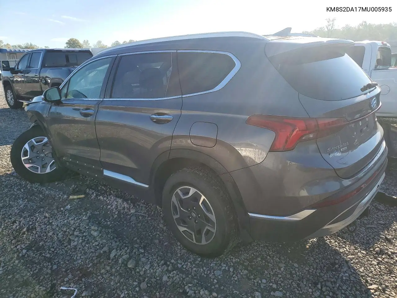 2021 HYUNDAI SANTA FE VIN KM8S2DA17MU005935 — фото 2