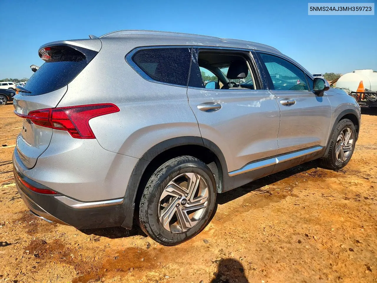 2021 HYUNDAI SANTA FE VIN 5NMS24AJ3MH359723 — фото 3