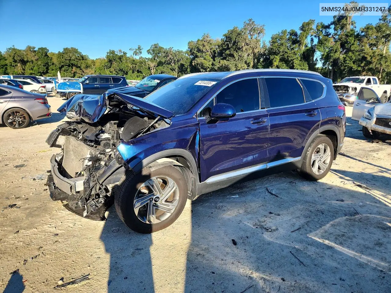 HYUNDAI SANTA FE 2021, VIN 5NMS24AJ0MH331247