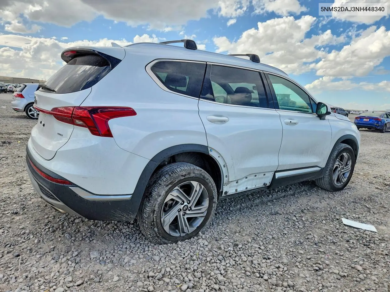 2022 HYUNDAI SANTA FE VIN 5NMS2DAJ3NH448340 — фото 3