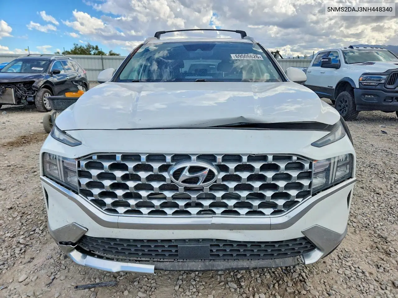 2022 HYUNDAI SANTA FE VIN 5NMS2DAJ3NH448340 — фото 5