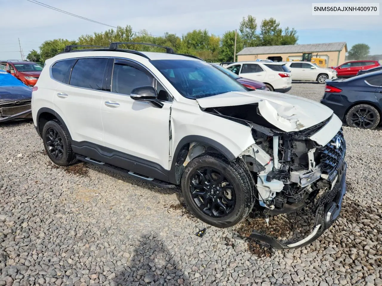 2022 HYUNDAI SANTA FE VIN 5NMS6DAJXNH400970 — фото 4