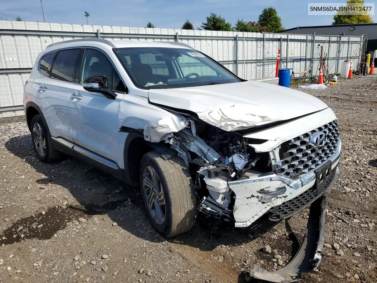 2022 HYUNDAI SANTA FE VIN 5NMS6DAJ9NH412477 — фото 4