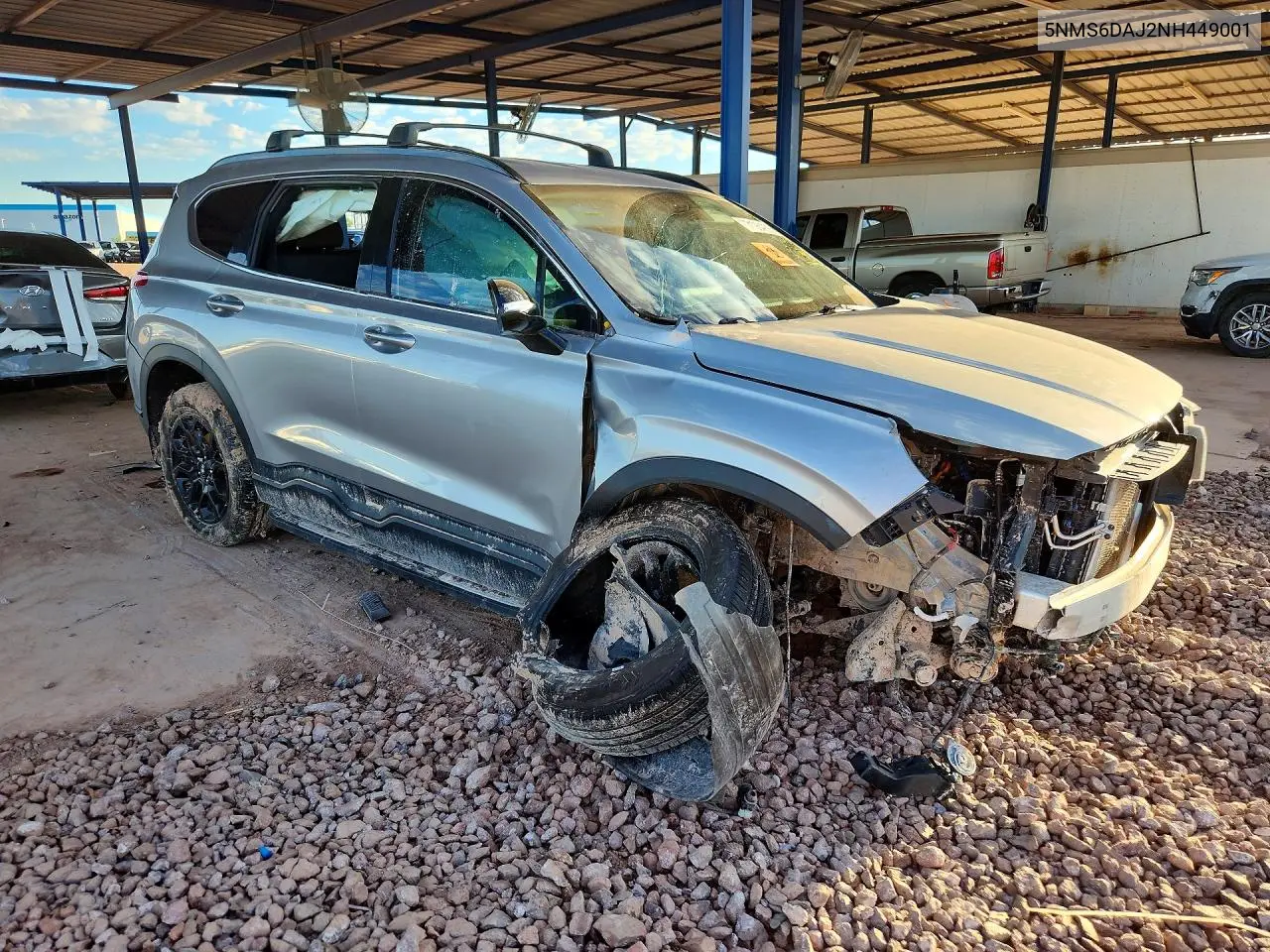 2022 HYUNDAI SANTA FE VIN 5NMS6DAJ2NH449001 — фото 4