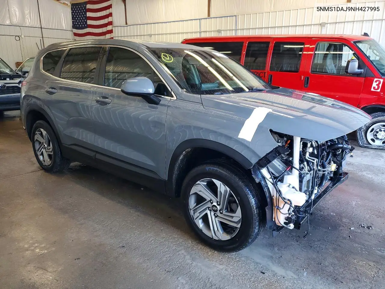 2022 HYUNDAI SANTA FE VIN 5NMS1DAJ9NH427995 — фото 4