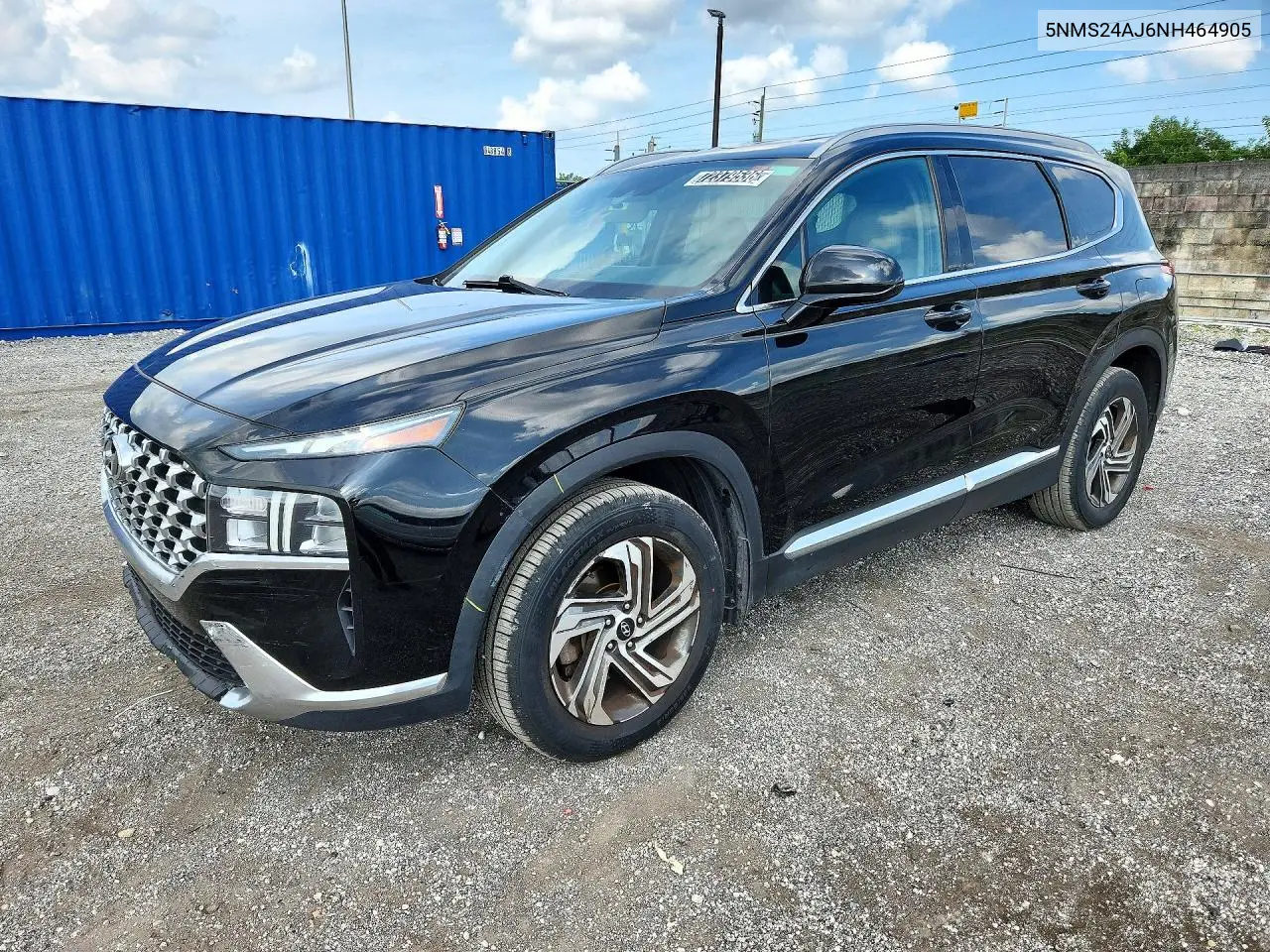 HYUNDAI SANTA FE 2022, VIN 5NMS24AJ6NH464905