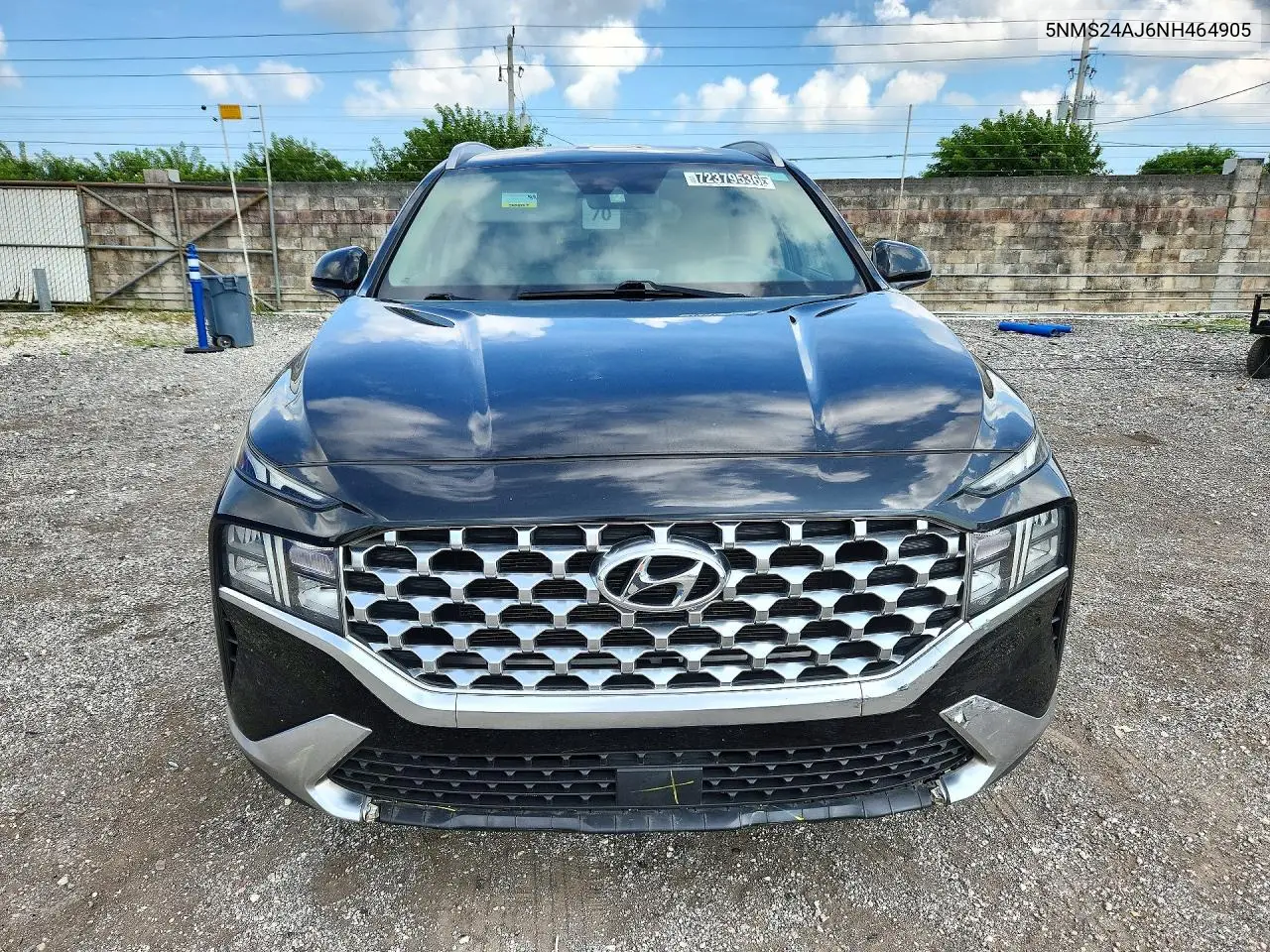 2022 HYUNDAI SANTA FE VIN 5NMS24AJ6NH464905 — фото 5
