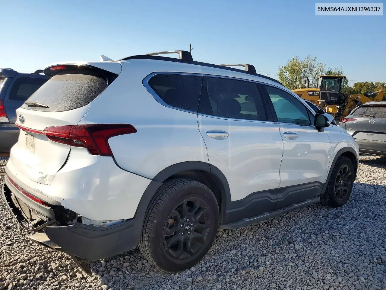 2022 HYUNDAI SANTA FE VIN 5NMS64AJXNH396337 — фото 3