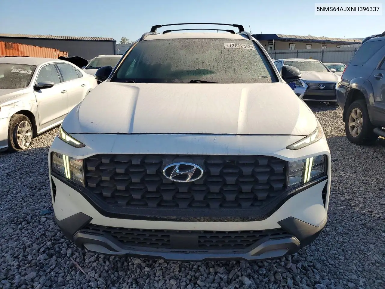 2022 HYUNDAI SANTA FE VIN 5NMS64AJXNH396337 — фото 5