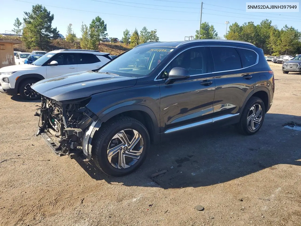 HYUNDAI SANTA FE 2022, VIN 5NMS2DAJ8NH397949