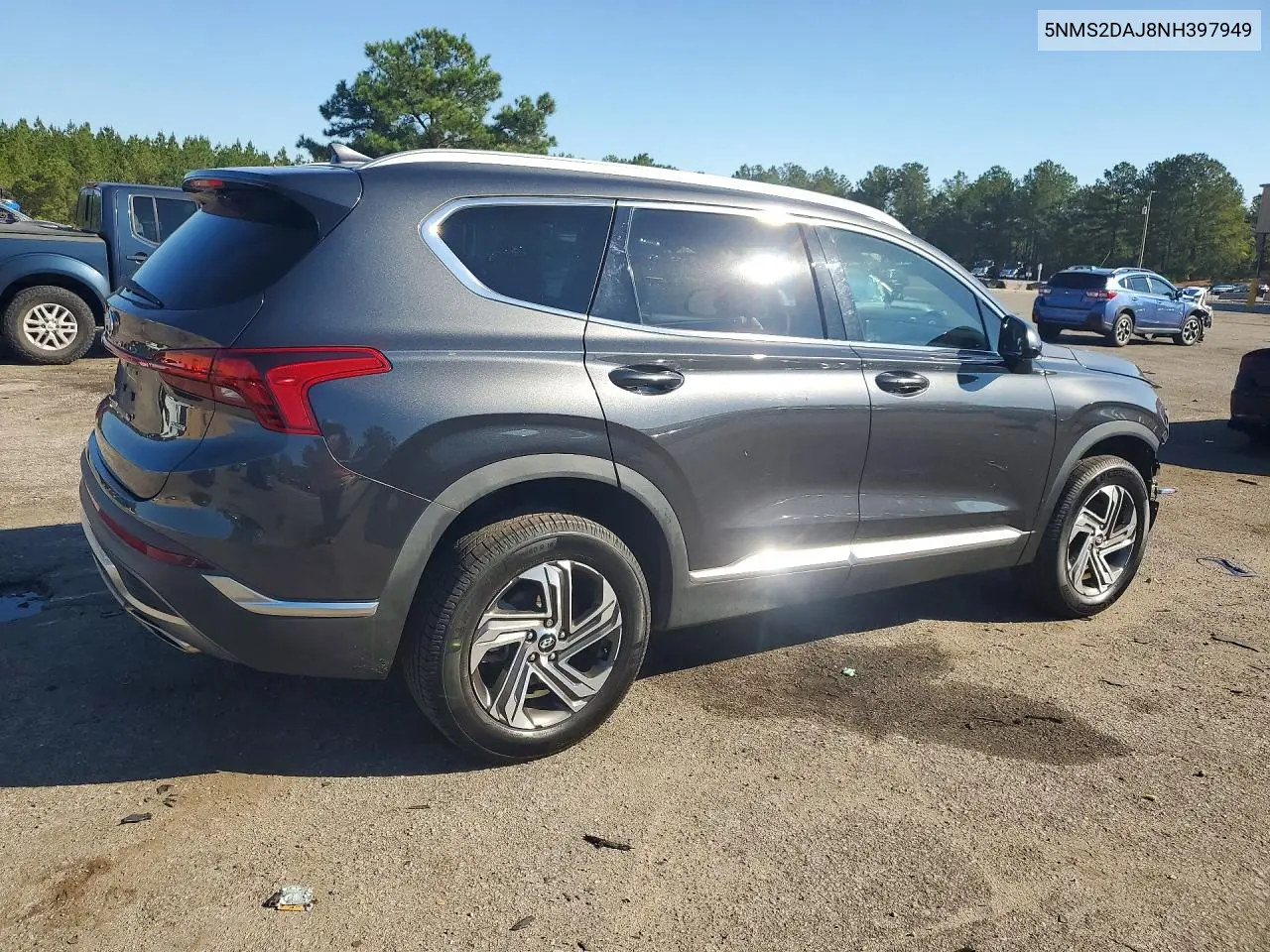 2022 HYUNDAI SANTA FE VIN 5NMS2DAJ8NH397949 — фото 3