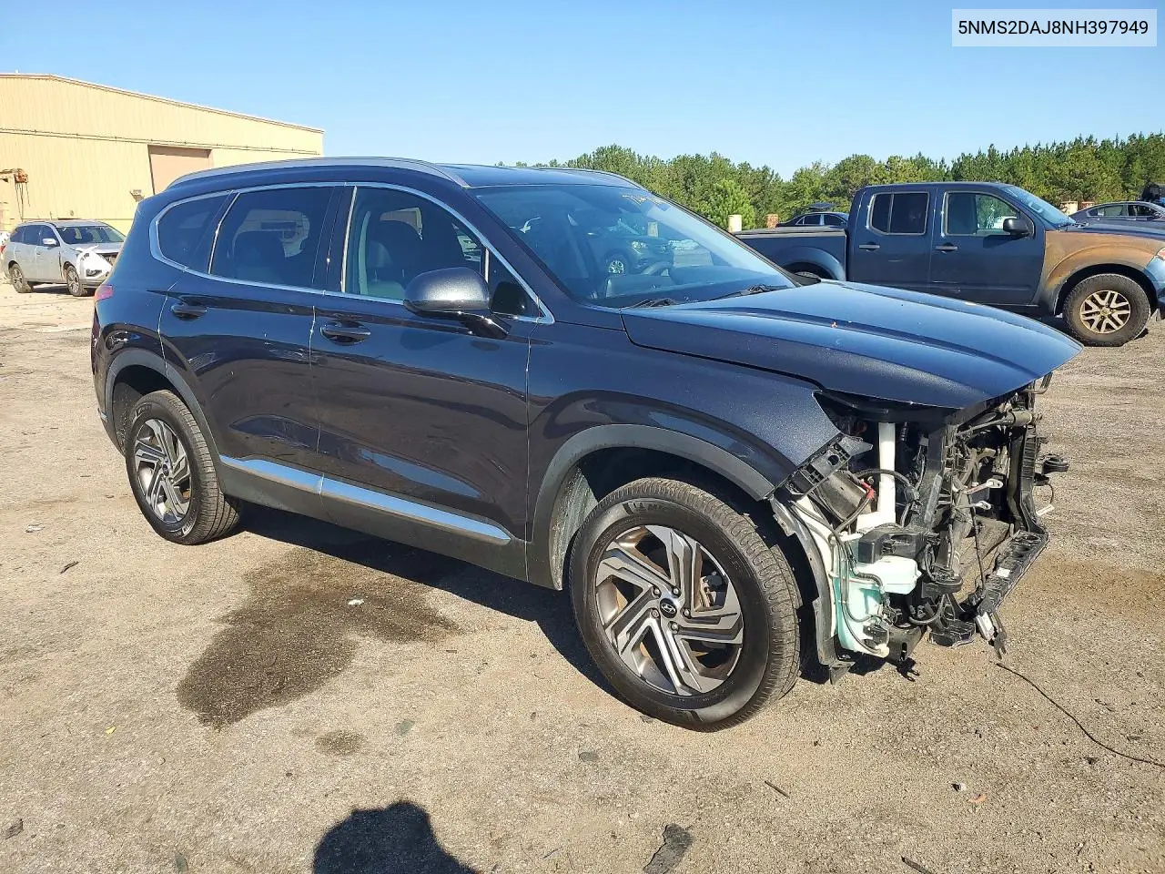 2022 HYUNDAI SANTA FE VIN 5NMS2DAJ8NH397949 — фото 4