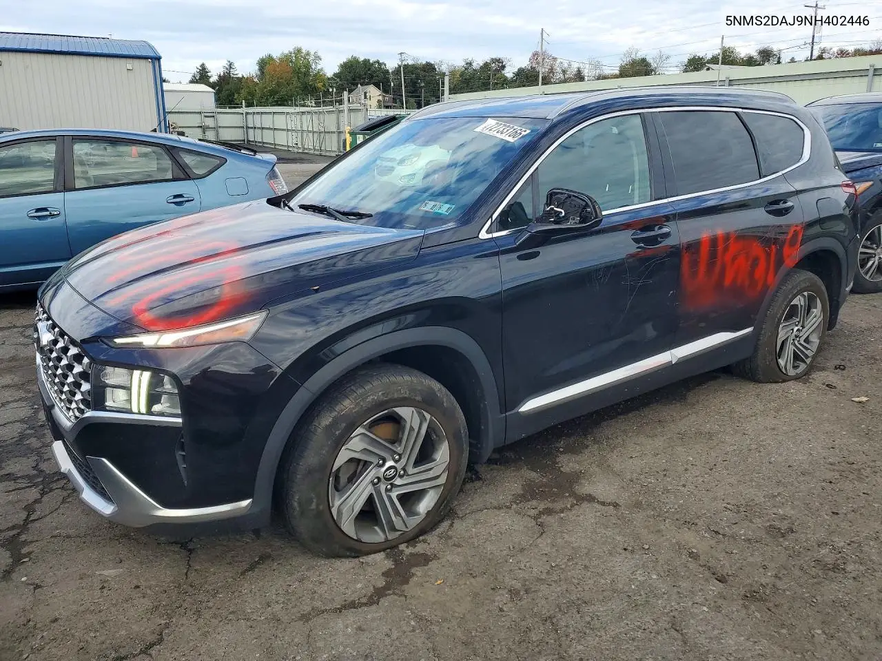 HYUNDAI SANTA FE 2022, VIN 5NMS2DAJ9NH402446