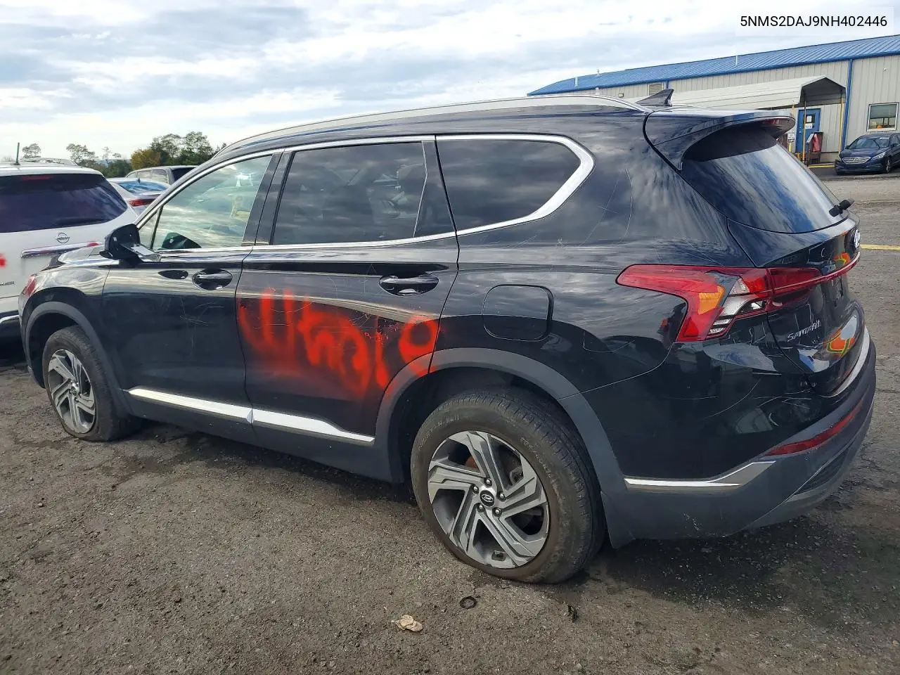 2022 HYUNDAI SANTA FE VIN 5NMS2DAJ9NH402446 — фото 2