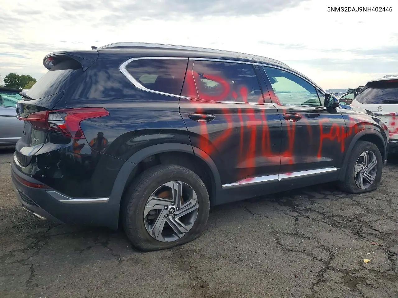 2022 HYUNDAI SANTA FE VIN 5NMS2DAJ9NH402446 — фото 3