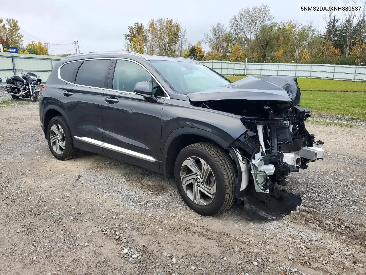 2022 HYUNDAI SANTA FE VIN 5NMS2DAJXNH380537 — фото 4