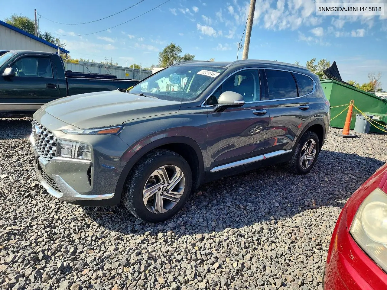 HYUNDAI SANTA FE 2022, VIN 5NMS3DAJ8NH445818