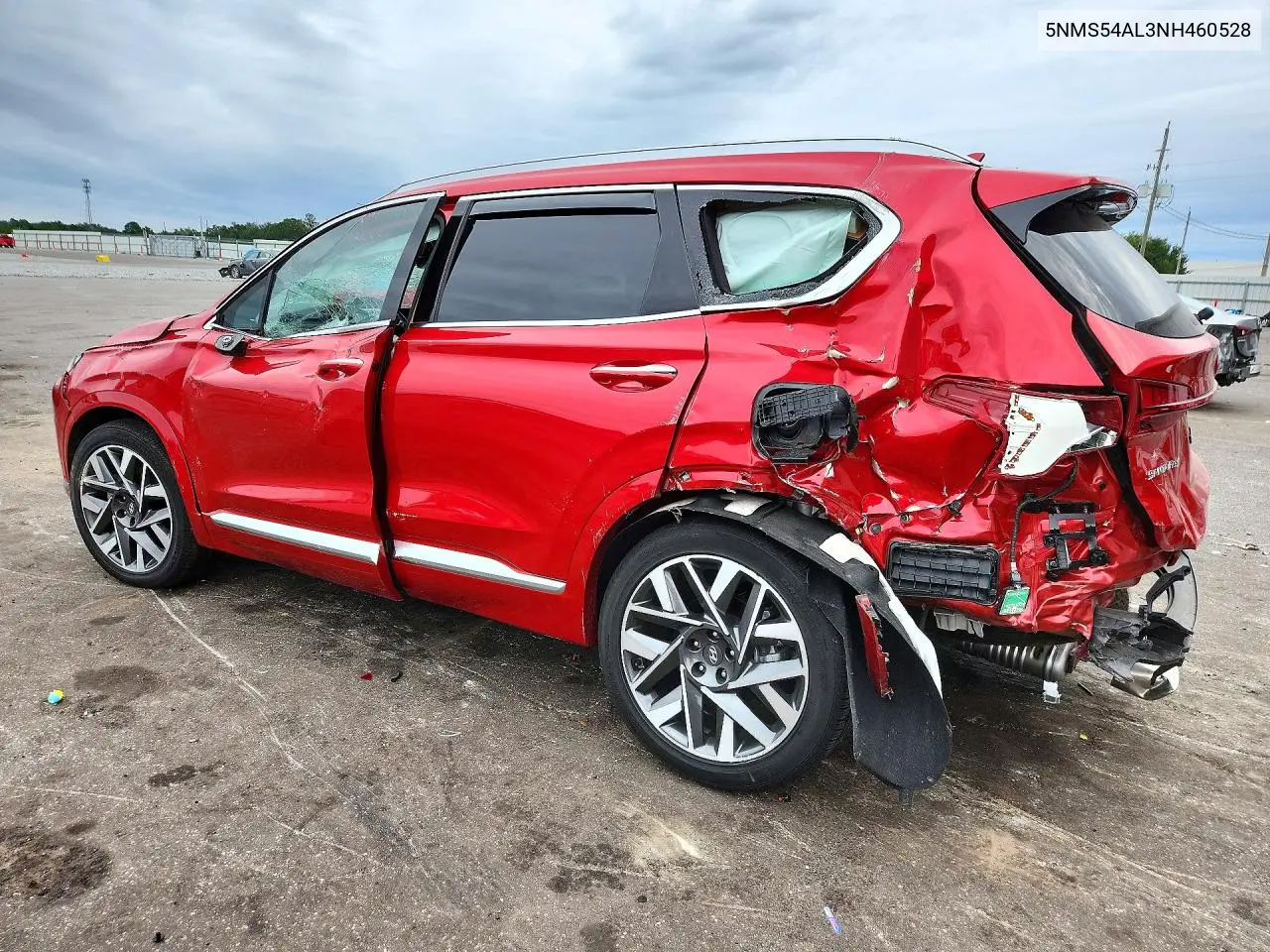 2022 HYUNDAI SANTA FE VIN 5NMS54AL3NH460528 — фото 2