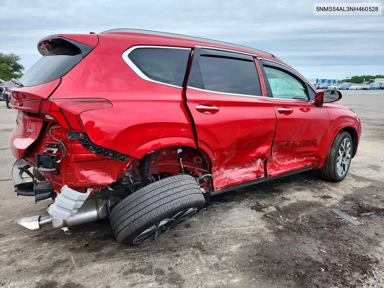 2022 HYUNDAI SANTA FE VIN 5NMS54AL3NH460528 — фото 3