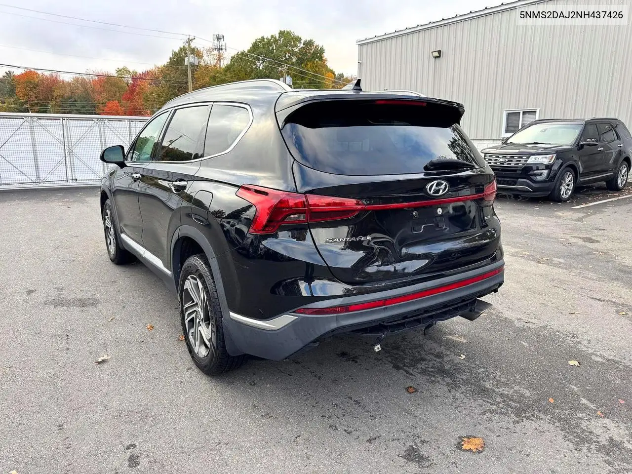 2022 HYUNDAI SANTA FE VIN 5NMS2DAJ2NH437426 — фото 2