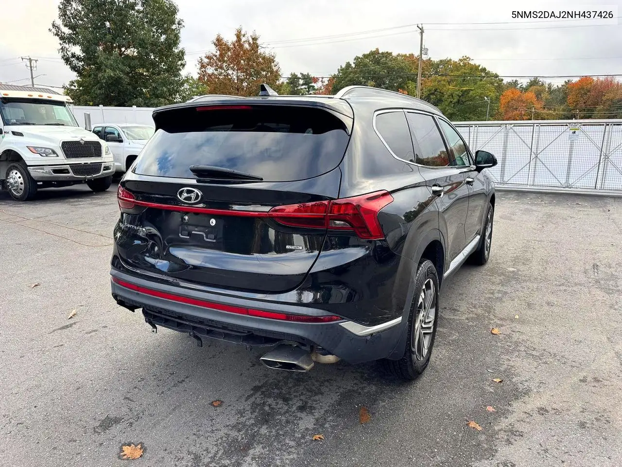 2022 HYUNDAI SANTA FE VIN 5NMS2DAJ2NH437426 — фото 3