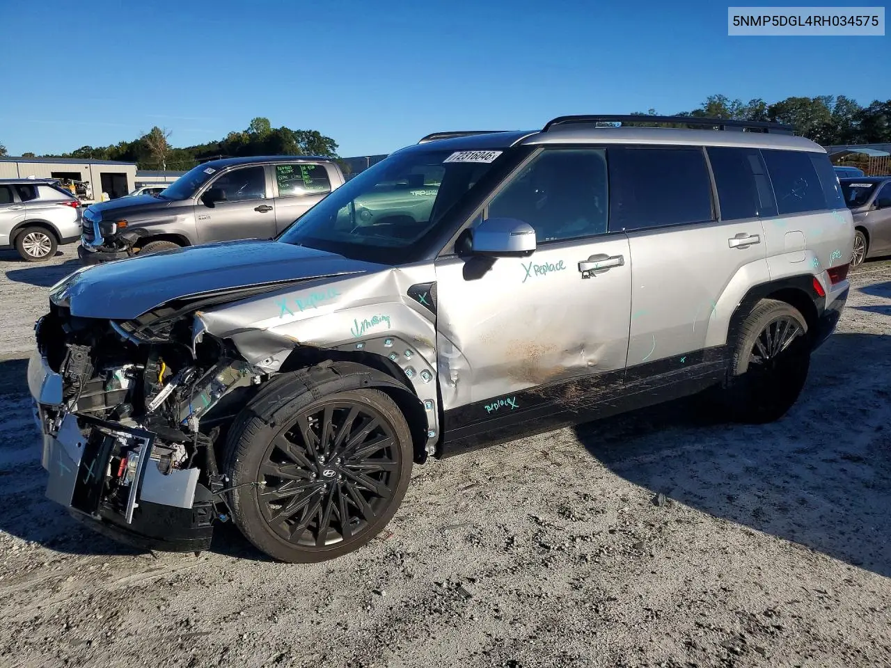 HYUNDAI SANTA FE 2024, VIN 5NMP5DGL4RH034575
