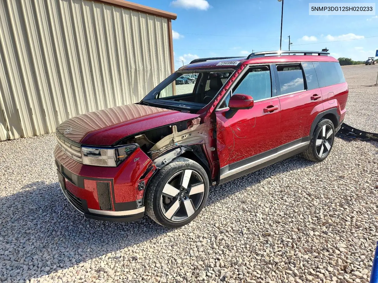 HYUNDAI SANTA FE 2025, VIN 5NMP3DG12SH020233