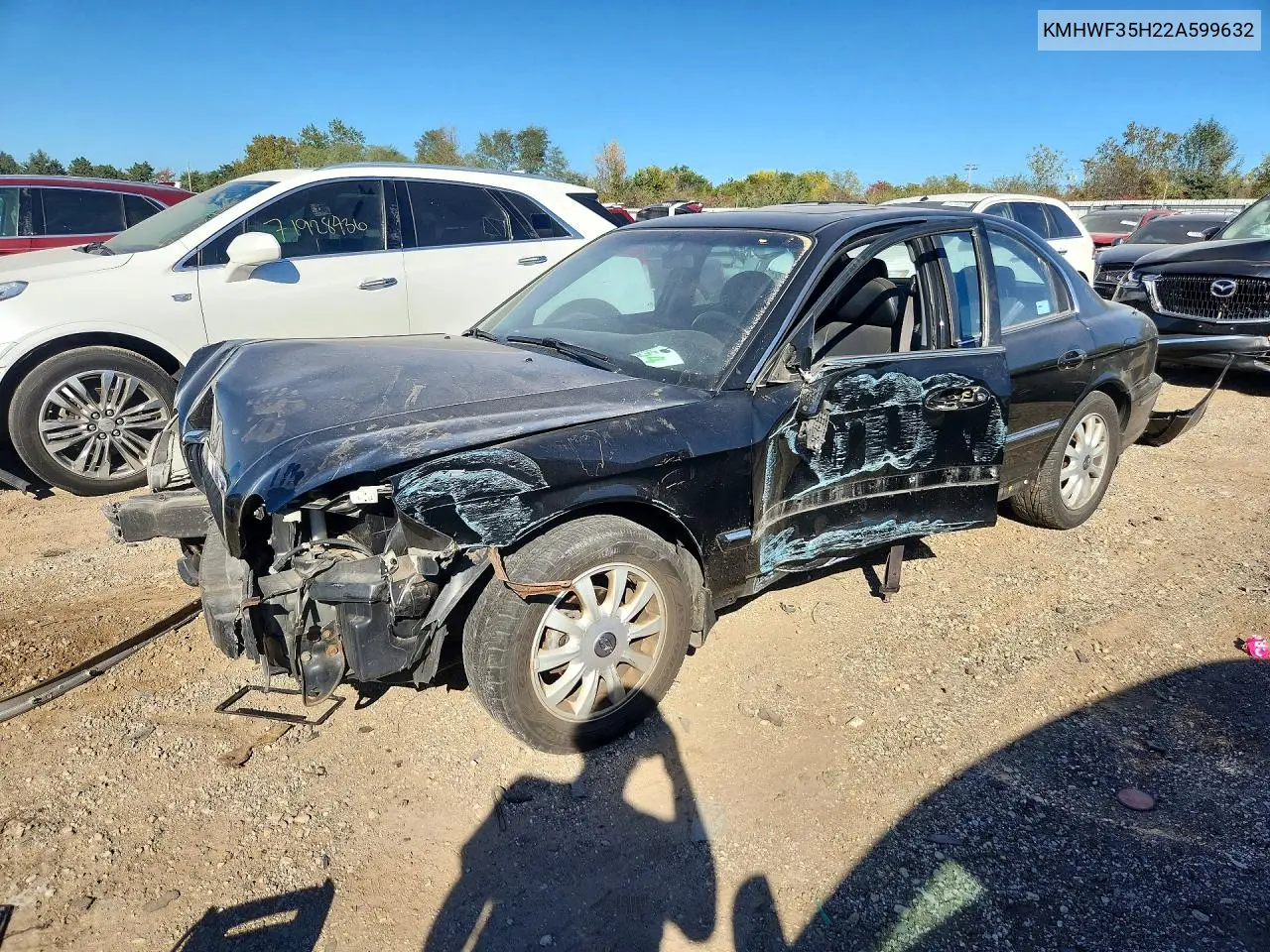 HYUNDAI SONATA 2002, VIN KMHWF35H22A599632