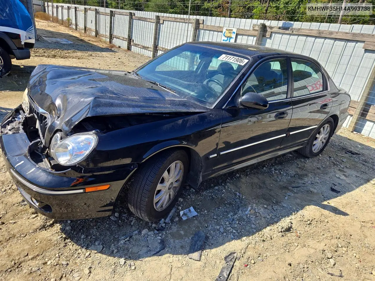 HYUNDAI SONATA 2004, VIN KMHWF35H14A993738