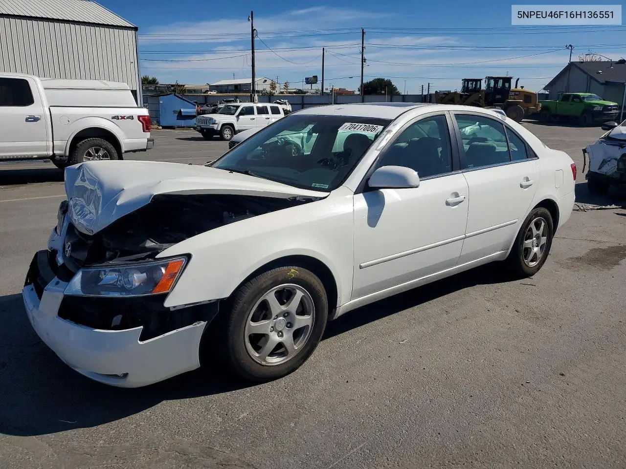 HYUNDAI SONATA 2006, VIN 5NPEU46F16H136551