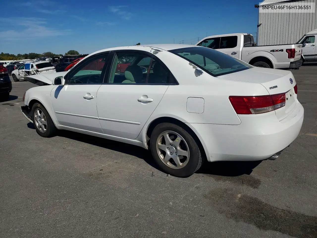 2006 HYUNDAI SONATA VIN 5NPEU46F16H136551 — фото 2
