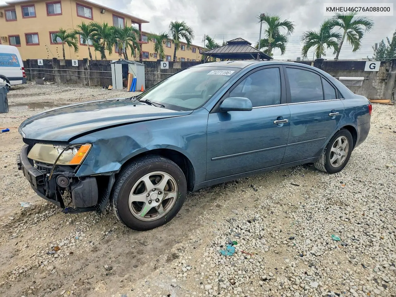 HYUNDAI SONATA 2006, VIN KMHEU46C76A088000