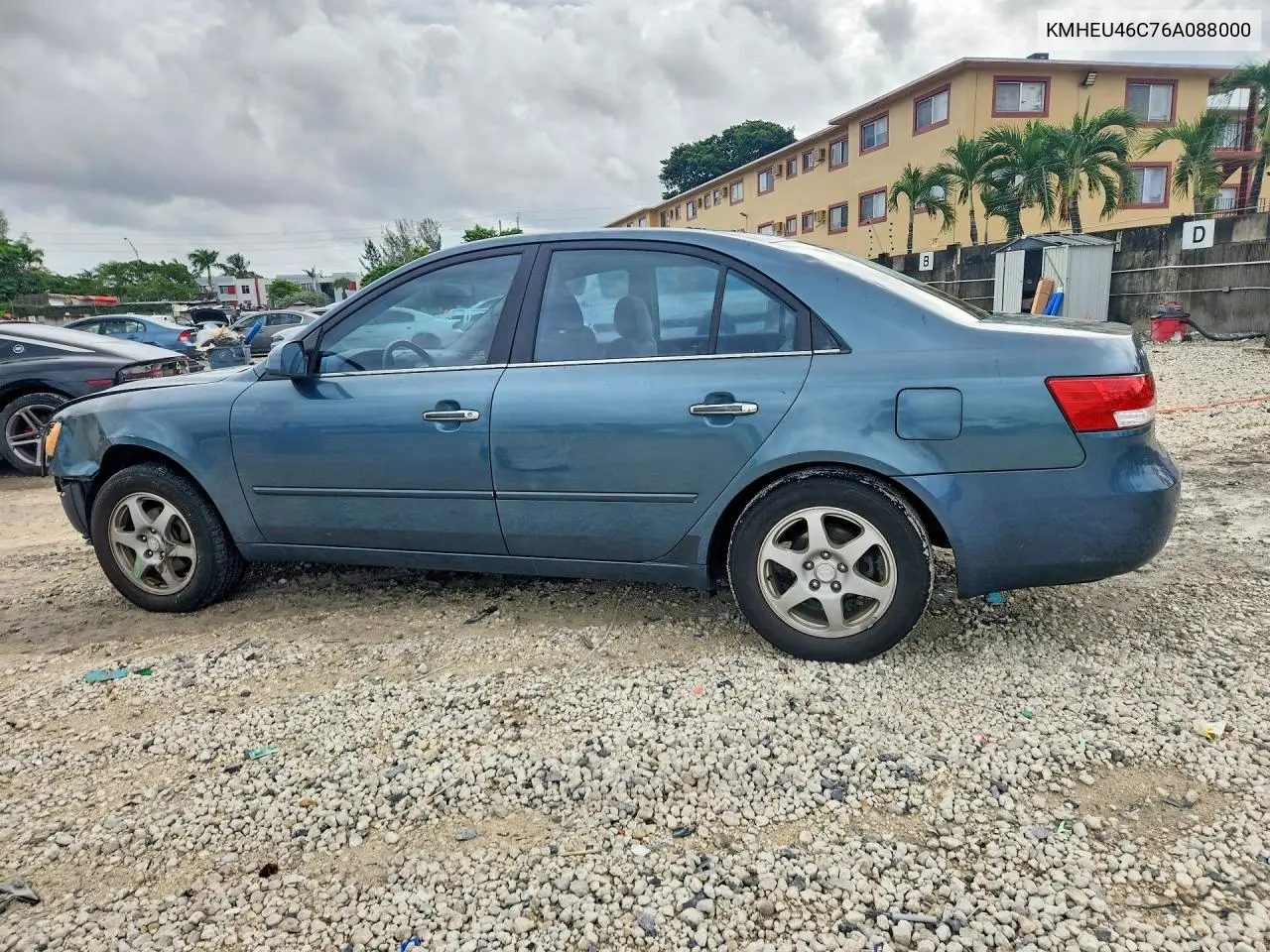 2006 HYUNDAI SONATA VIN KMHEU46C76A088000 — фото 2