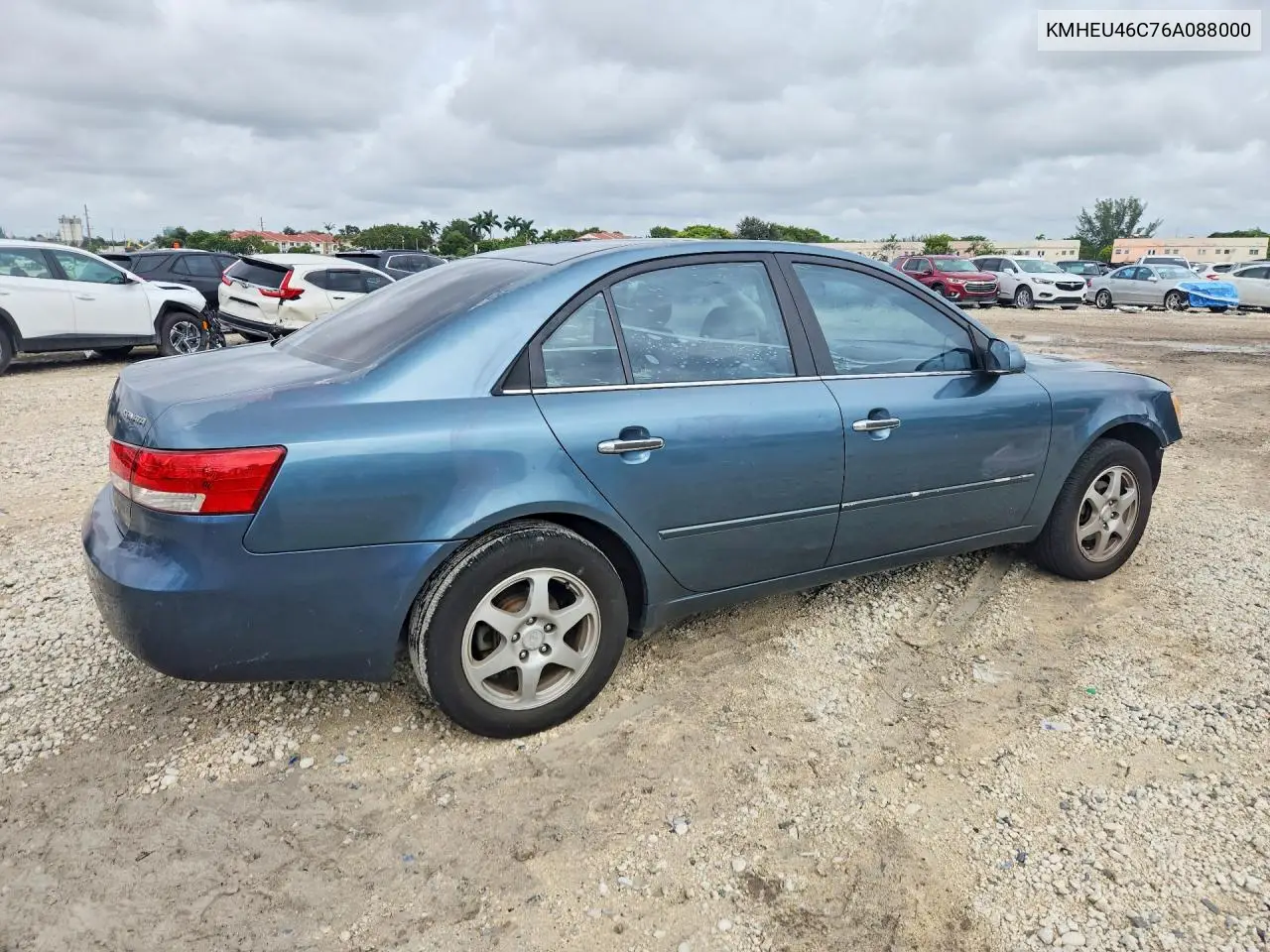 2006 HYUNDAI SONATA VIN KMHEU46C76A088000 — фото 3