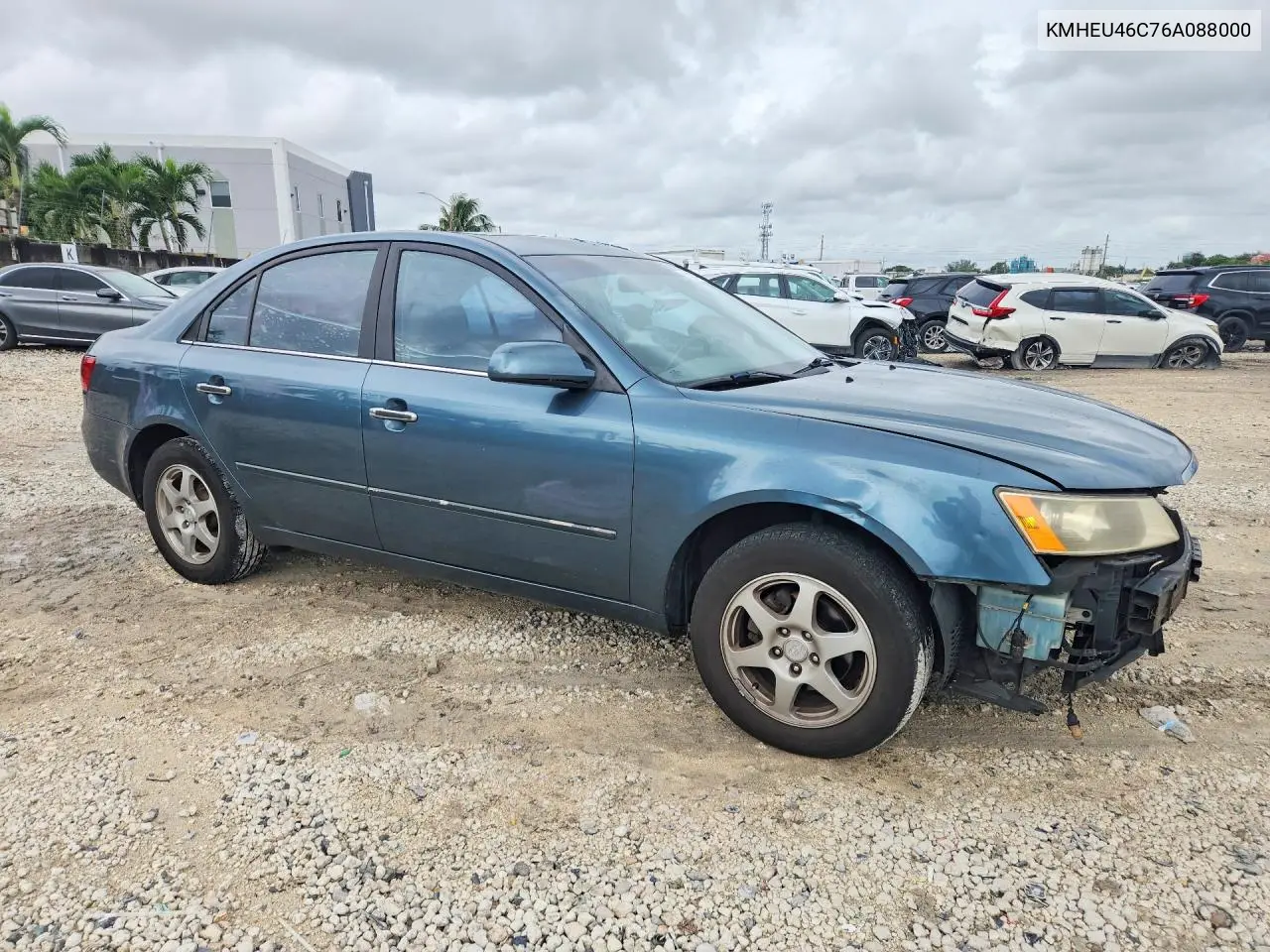 2006 HYUNDAI SONATA VIN KMHEU46C76A088000 — фото 4