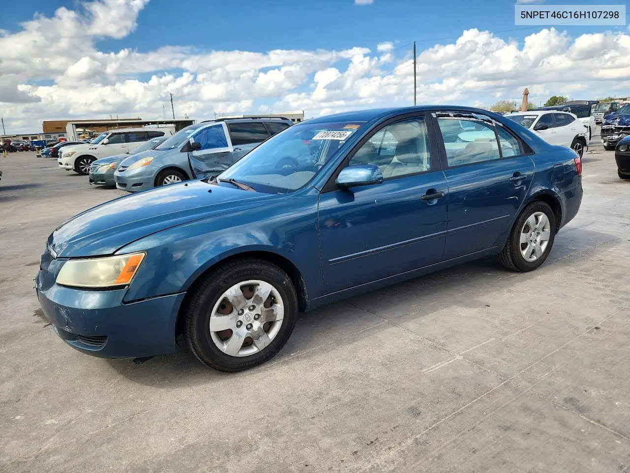 HYUNDAI SONATA 2006, VIN 5NPET46C16H107298
