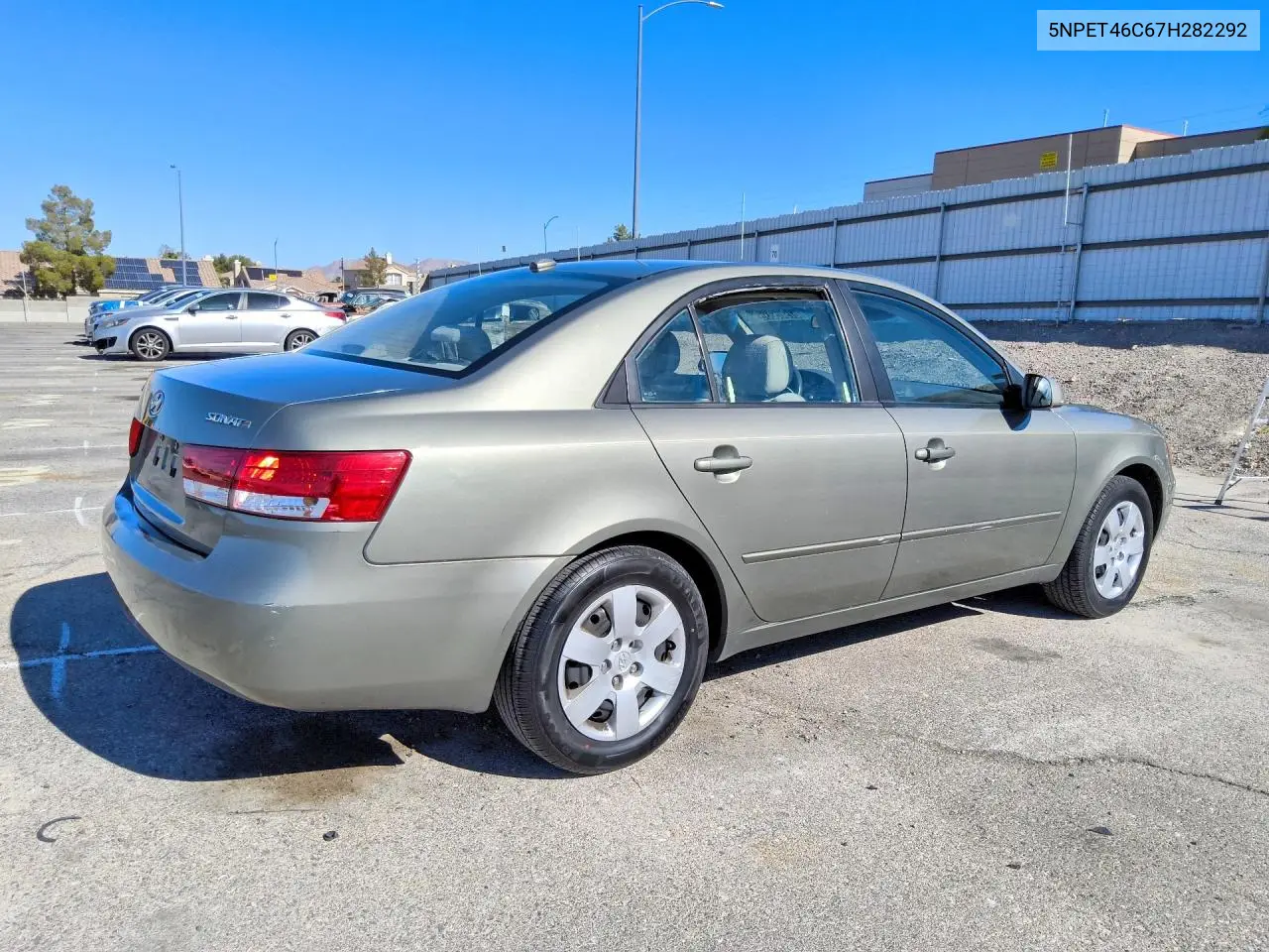 2007 HYUNDAI SONATA VIN 5NPET46C67H282292 — фото 3