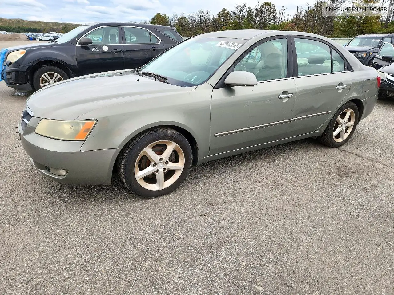 HYUNDAI SONATA 2007, VIN 5NPEU46F97H190438