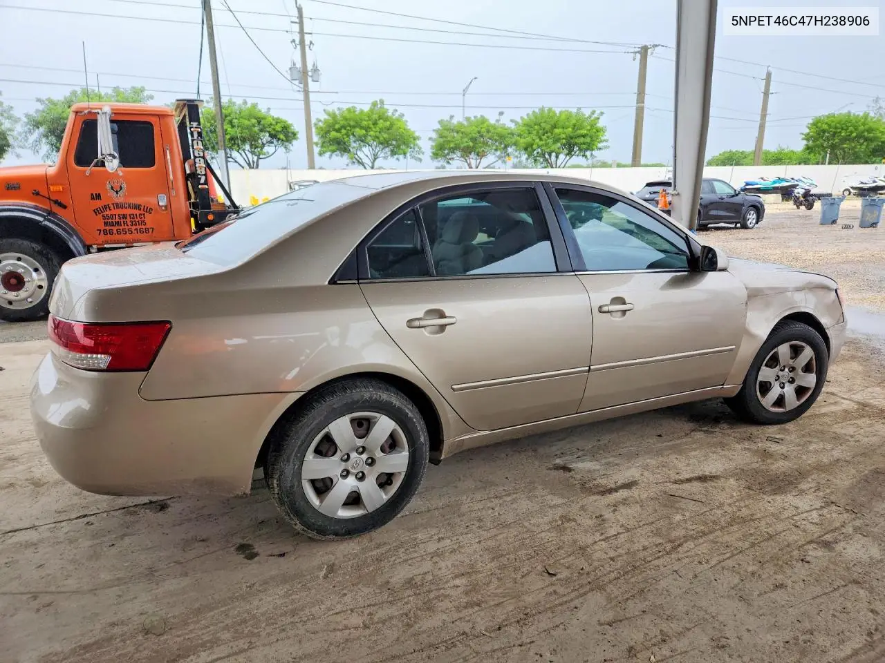 2007 HYUNDAI SONATA VIN 5NPET46C47H238906 — фото 3