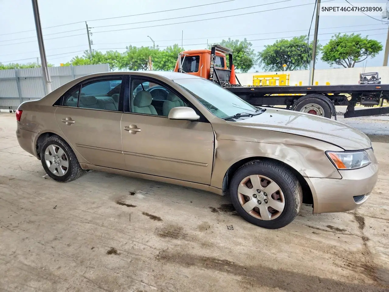 2007 HYUNDAI SONATA VIN 5NPET46C47H238906 — фото 4