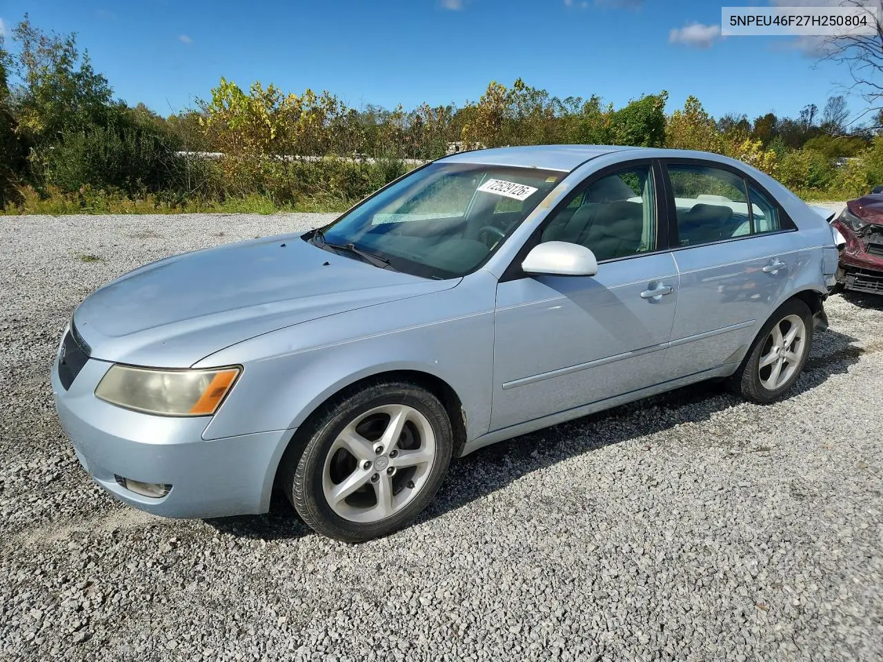 HYUNDAI SONATA 2007, VIN 5NPEU46F27H250804