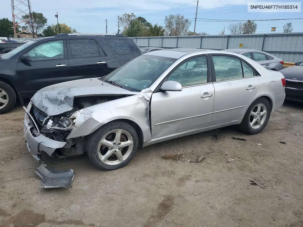HYUNDAI SONATA 2007, VIN 5NPEU46F77H185514