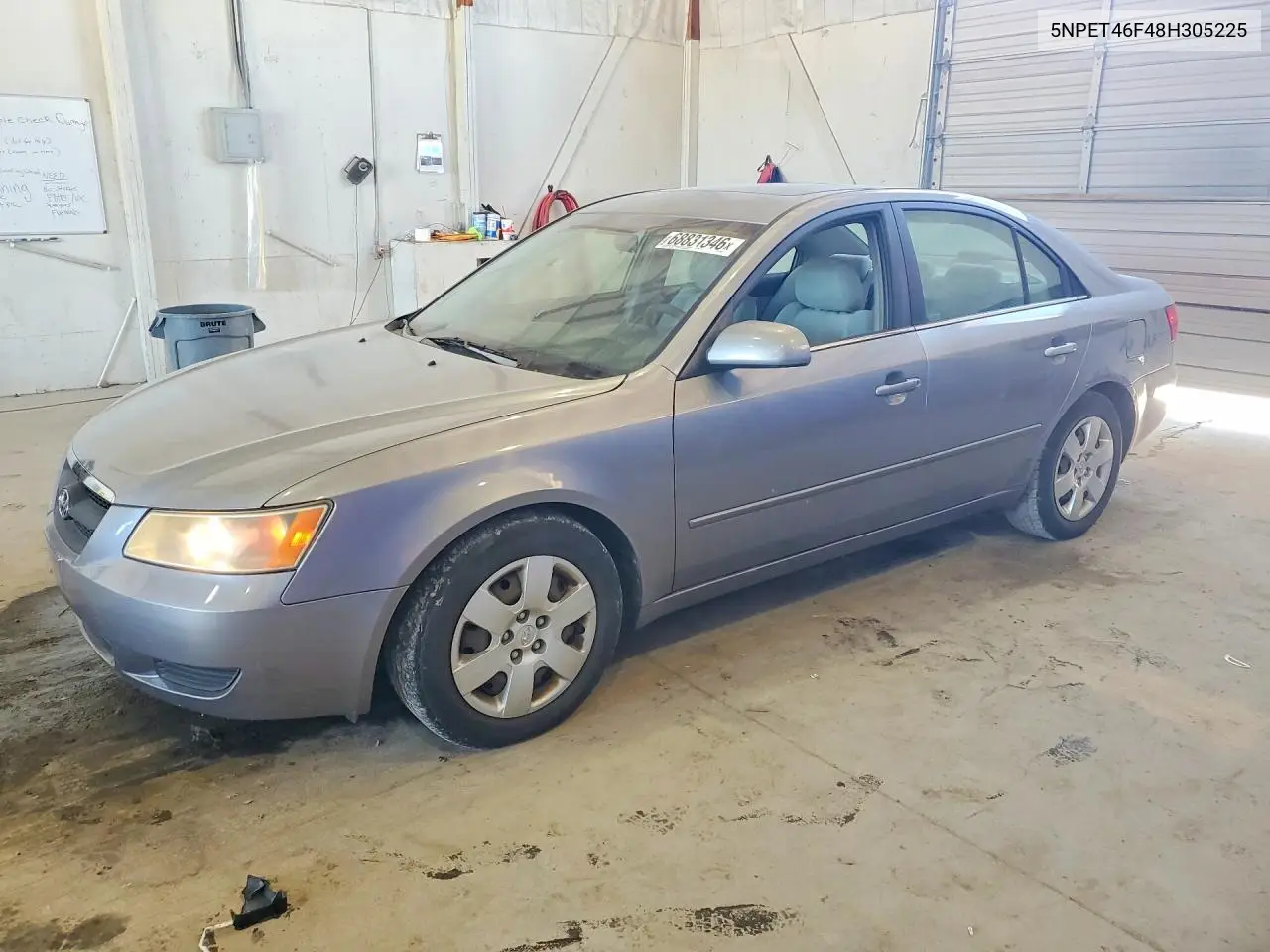 HYUNDAI SONATA 2008, VIN 5NPET46F48H305225
