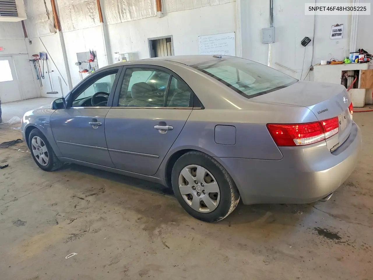 2008 HYUNDAI SONATA VIN 5NPET46F48H305225 — фото 2