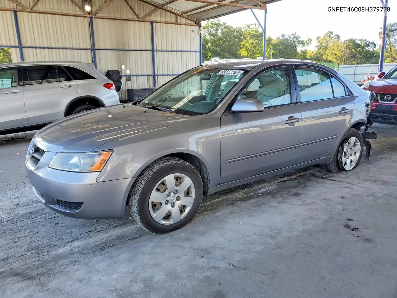 HYUNDAI SONATA 2008, VIN 5NPET46C08H379778