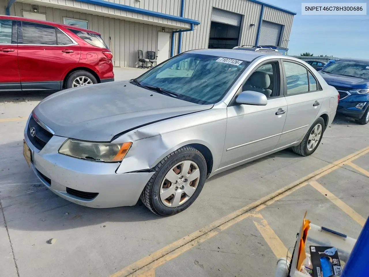 HYUNDAI SONATA 2008, VIN 5NPET46C78H300686