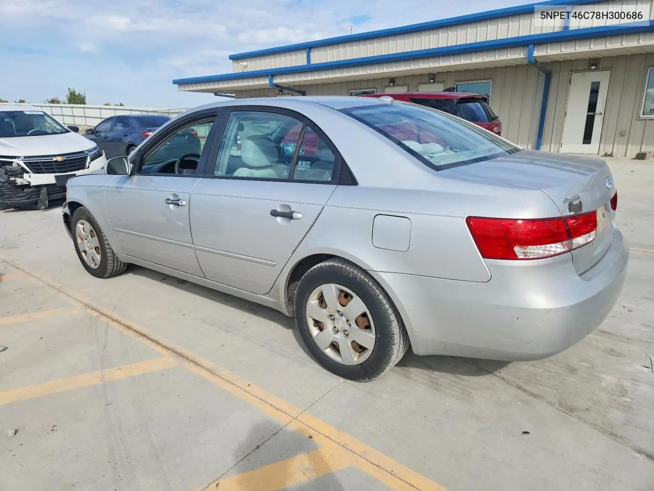 2008 HYUNDAI SONATA VIN 5NPET46C78H300686 — фото 2