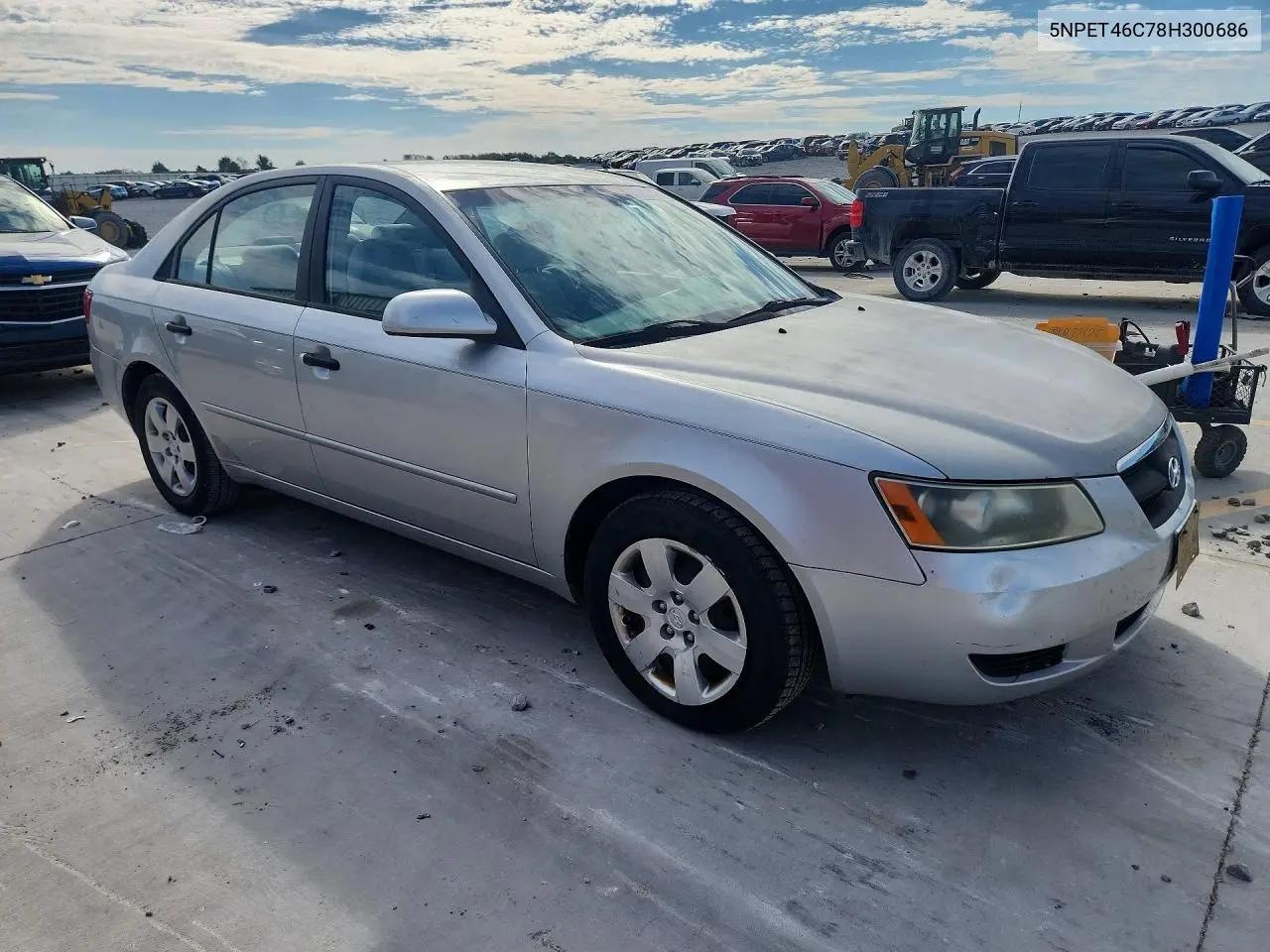 2008 HYUNDAI SONATA VIN 5NPET46C78H300686 — фото 4