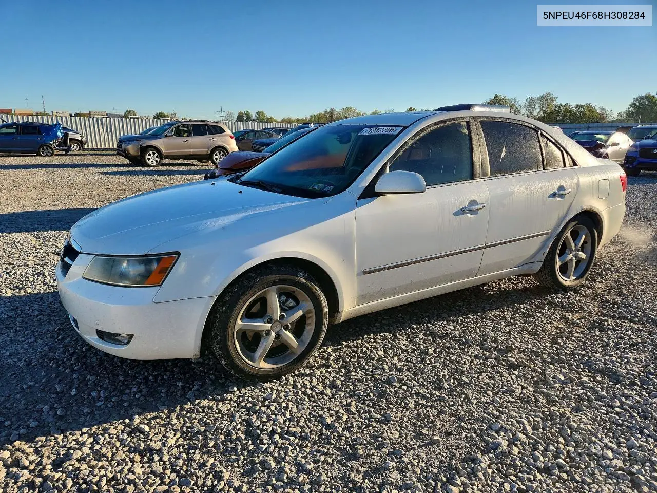 HYUNDAI SONATA 2008, VIN 5NPEU46F68H308284